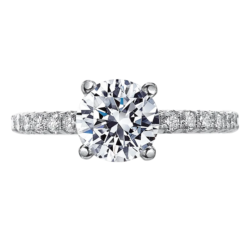 Platinum Prong Set Engagement Ring Setting