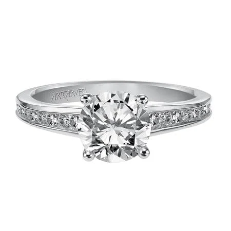 18K White Gold Isla Engagement Ring Setting