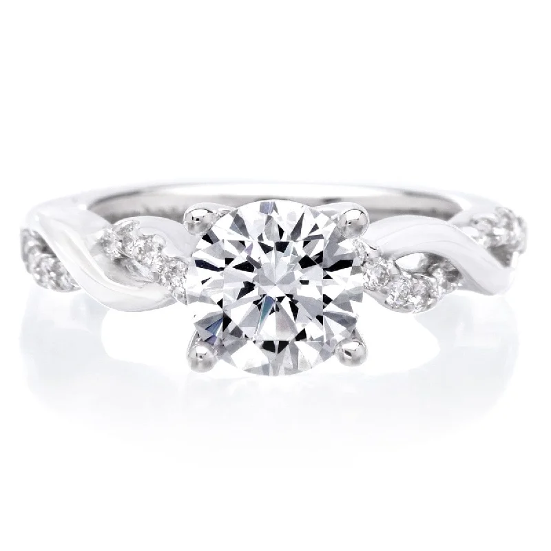 18K White Gold Gabriella Engagement Ring Setting