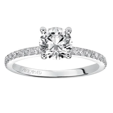 18K White Gold Sybil Engagement Ring Setting