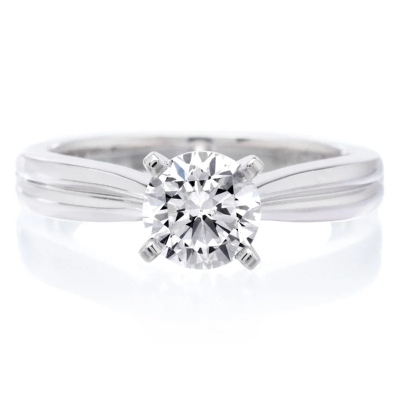 18K White Gold Irene Engagement Ring Setting