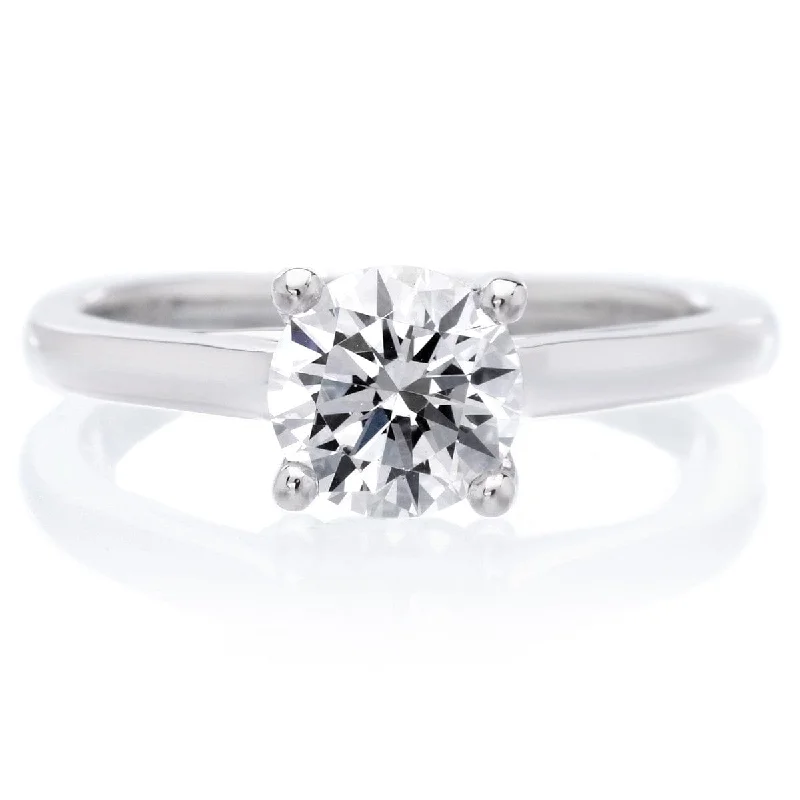 18K White Gold Abby Engagement Ring Setting