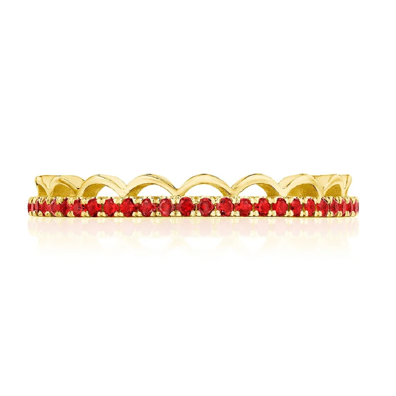 2674B 18KT Yellow & Ruby