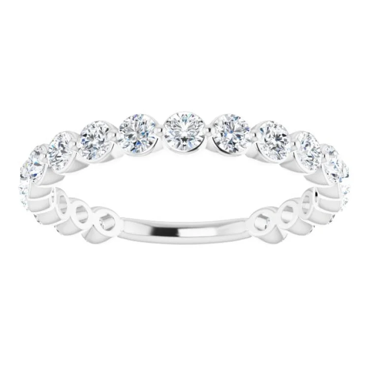 Platinum 1 1/6 CTW Natural Diamond Anniversary Band