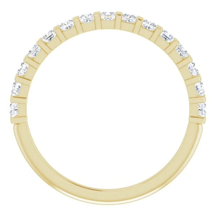 14K Yellow 1/2 CTW Natural Diamond Anniversary Band