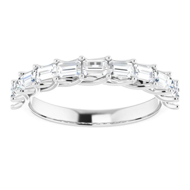 14K White 3/4 CTW Natural Diamond Anniversary Band