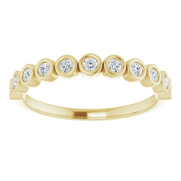 14K Yellow 1/5 CTW Natural Diamond Anniversary Band