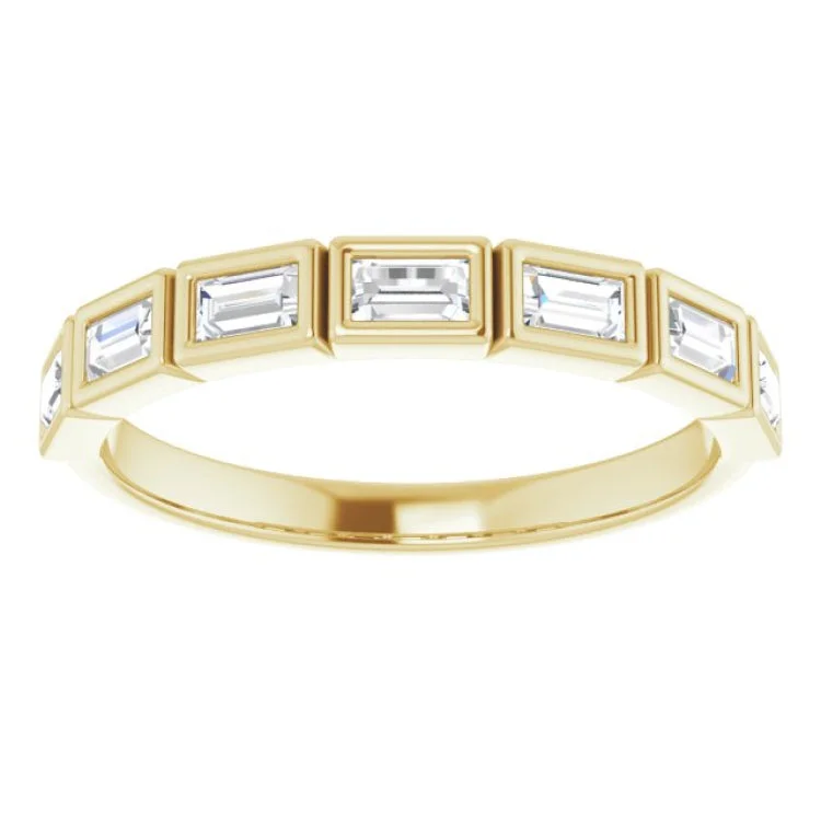 14K Yellow 1/4 CTW Natural Diamond Anniversary Band