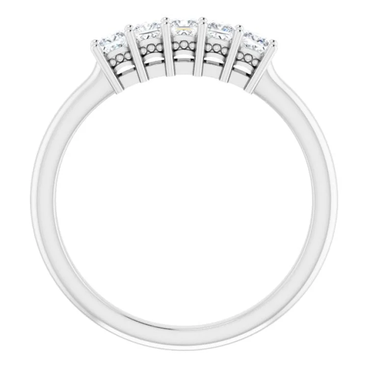 14K White 1/3 CTW Natural Diamond Anniversary Band