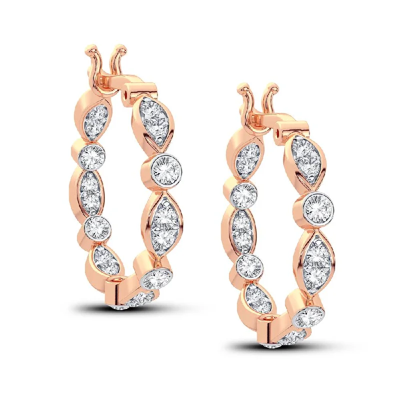 14K 0.50CT Diamond Earring