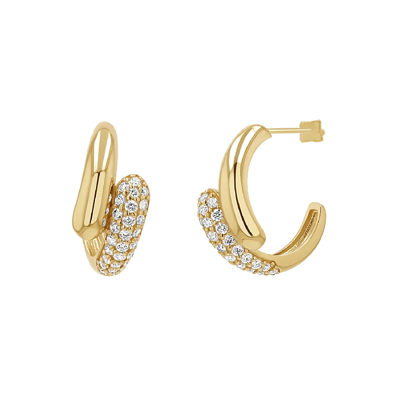 Diamond Rendezvous Hoop Earrings