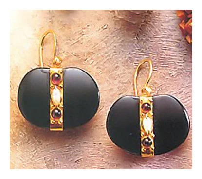 Bejewelled Palette Onyx Earrings