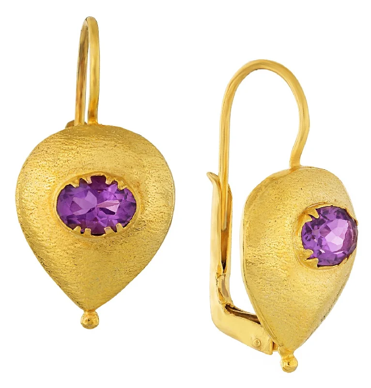 Evelina Amethyst Earrings