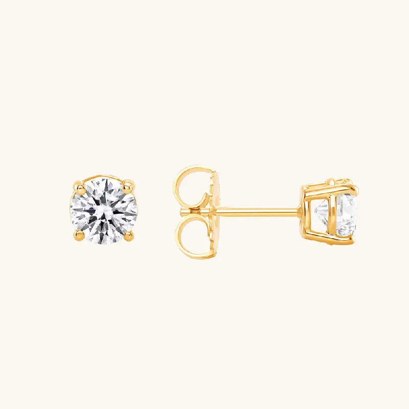 Classic Diamond Stud Earrings