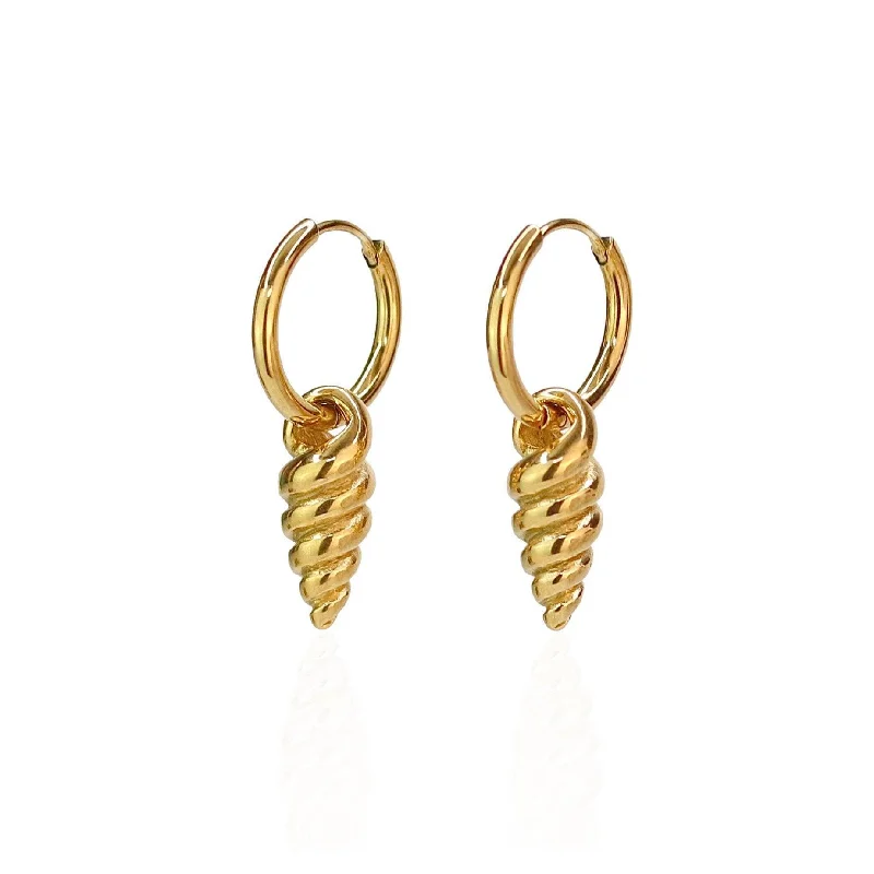 Spiral Shell Hoops