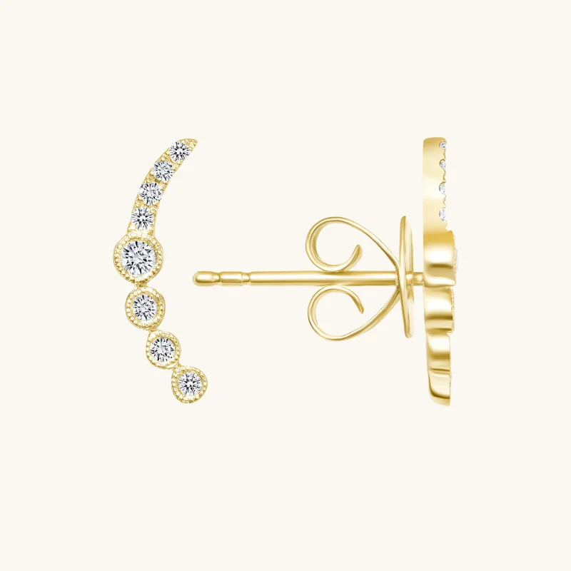 The Diamond Ear Climber Earrings