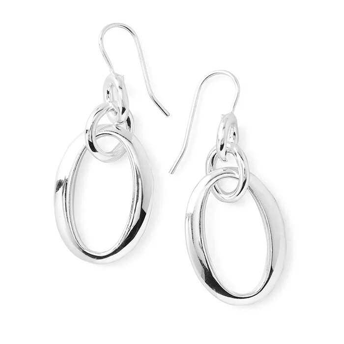 IPPOLITA Classico Sterling Silver Short Oval Link Earrings