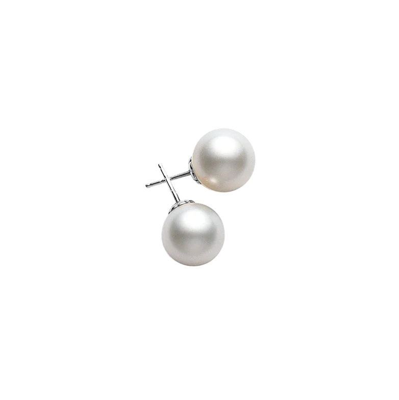 Mikimoto White South Sea Pearl 10mm Stud Earrings