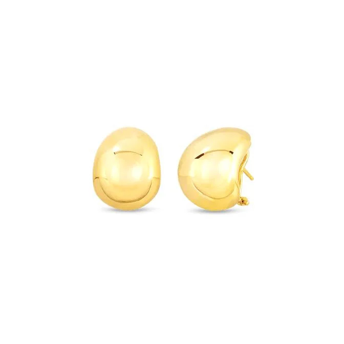 Roberto Coin Designer Gold 18K Yellow Gold Domed Earrings