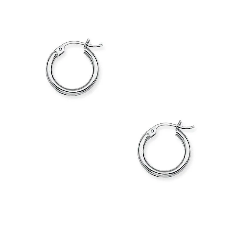 Sabel Everyday Collection 14K Gold 15mm Polished Hoop Earrings