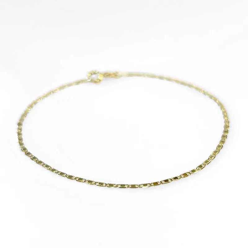 14k Mini Mirror Dots Chain Bracelet