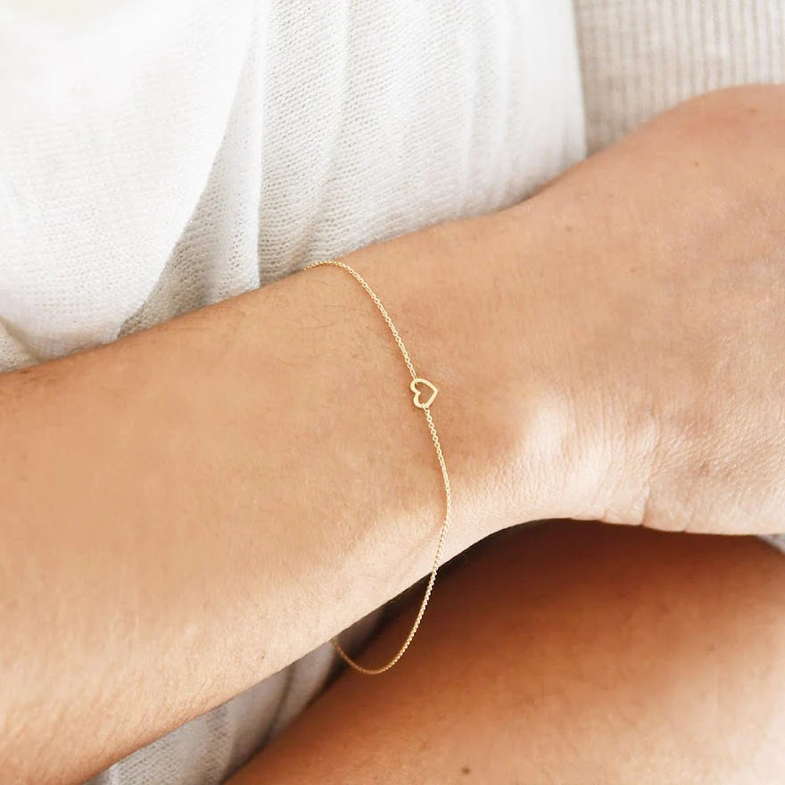 14k Wee Heart Bracelet