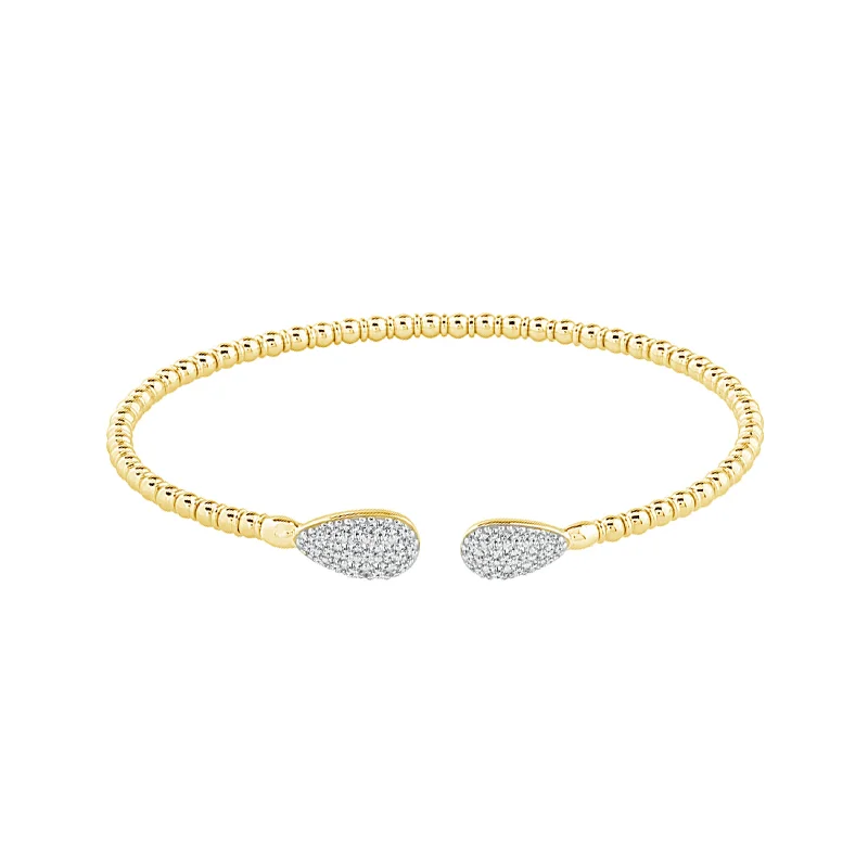 Flexie Diamond Bangle 1/2 ct tw 14k Yellow Gold