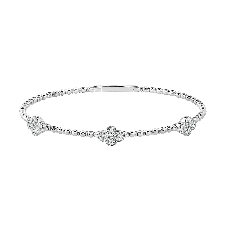 Flexie Diamond Bangle 1 ct tw 14k White Gold