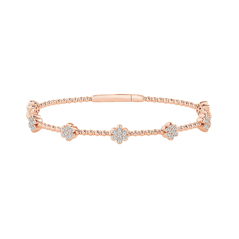 Flexie Diamond Bangle 3/4 ct tw 14k Rose Gold