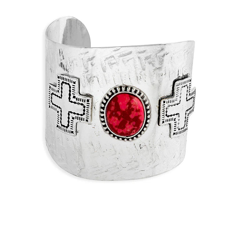 Pueblo Redstone Cuff Bracelet