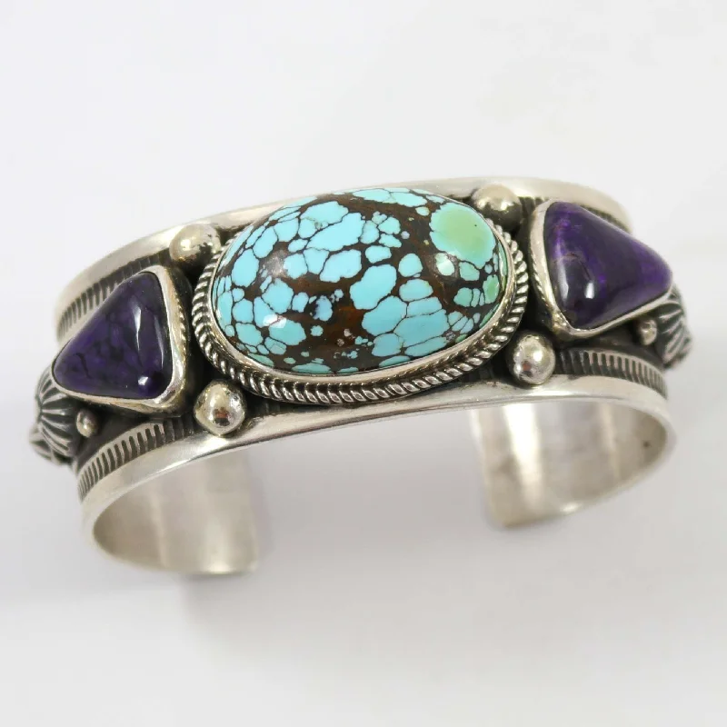 Turquoise and Sugilite Cuff