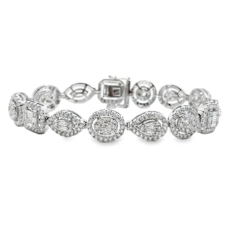 White Gold Diamond Fashion Bracelet