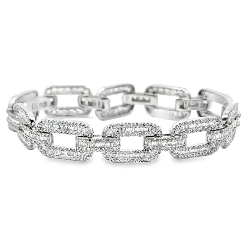 White Gold Diamond Fashion Bracelet