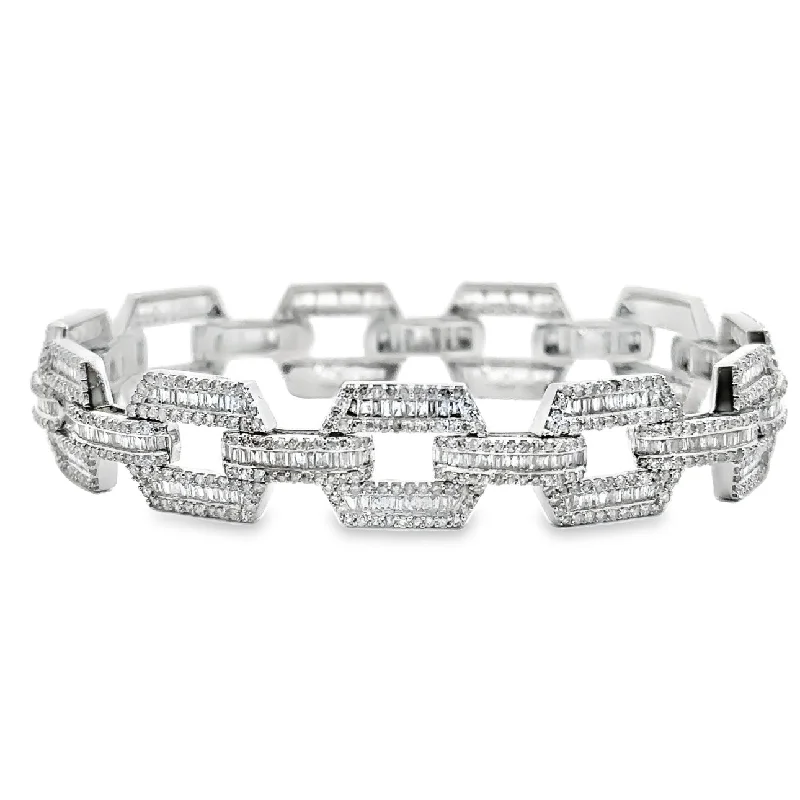 White Gold Diamond Fashion Bracelet