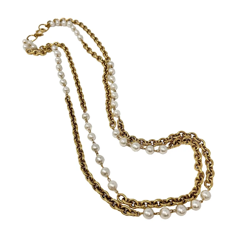 Chanel Double Stranded Faux Pearl  Necklace