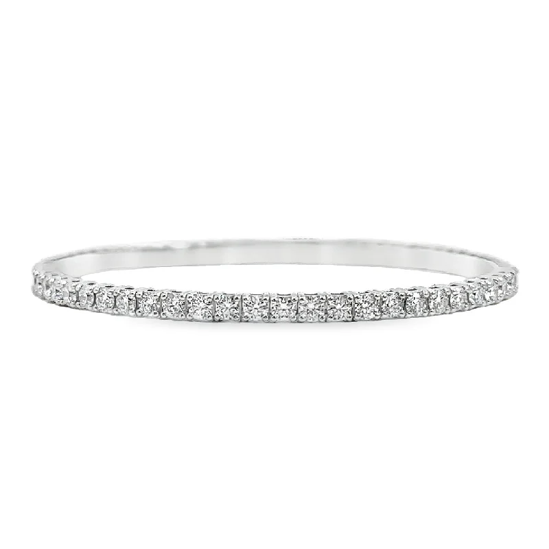 Forevermark White Gold Diamond Bangle Bracelet