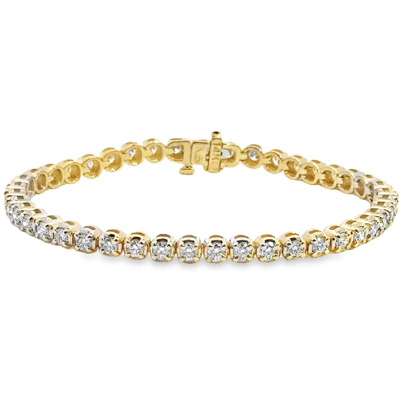 Forevermark Yellow Gold 3.96 Cttw. Diamond Tennis Bracelet