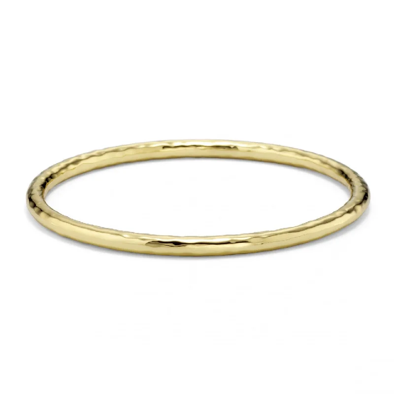 IPPOLITA Classico 18K Yellow Gold Hammered #2 Bangle