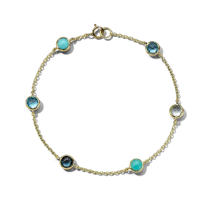 IPPOLITA Lollipop 6 Stone Station Bracelet In Waterfall