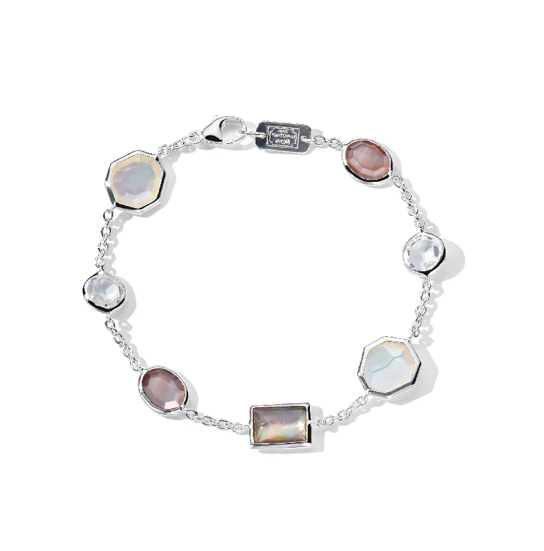 IPPOLITA Rock Candy Mixed-Cut Station Bracelet in Sabbia